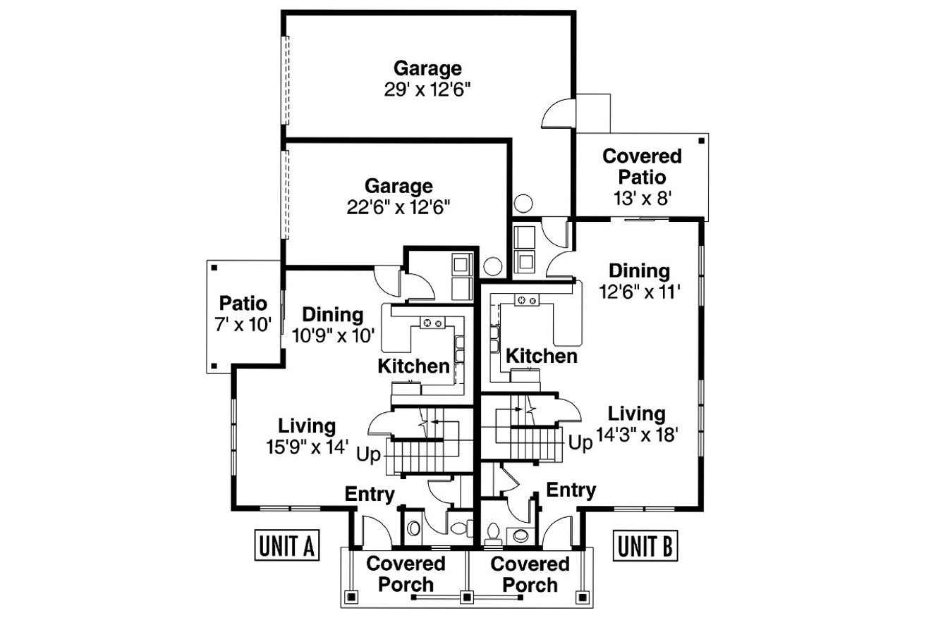 Country House Plan - Hendrick 83904 - 1st Floor Plan