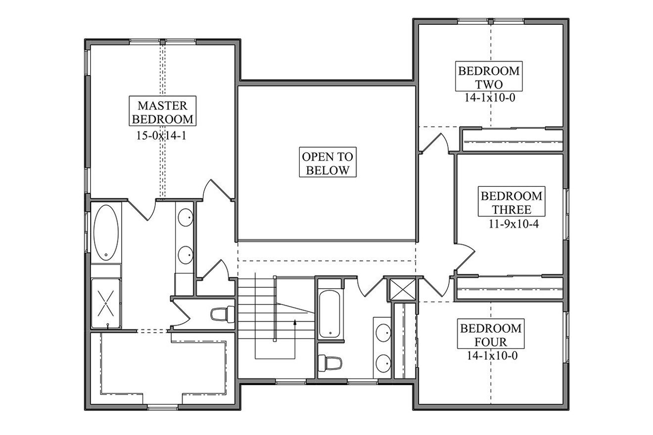 Farmhouse House Plan - Rawhide Creek 83989 - 2nd Floor Plan
