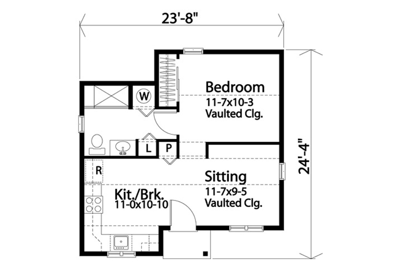 Cottage House Plan - 83936 - 1st Floor Plan