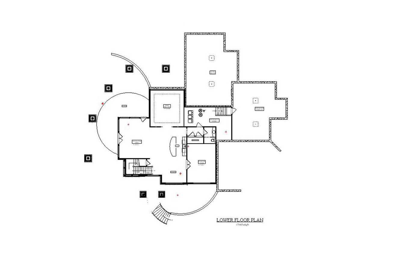 Craftsman House Plan - Black Horse Falls 84398 - Basement Floor Plan