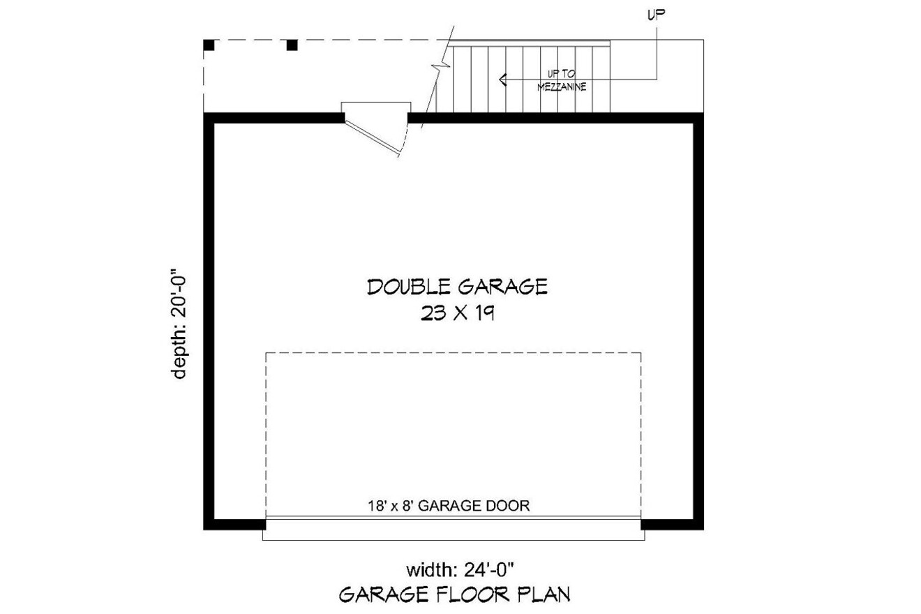 Traditional House Plan - 84859 - 1st Floor Plan