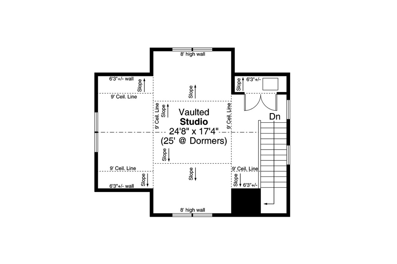Secondary Image - Cottage House Plan - Bayberry Cottage 85054 - 2nd Floor Plan