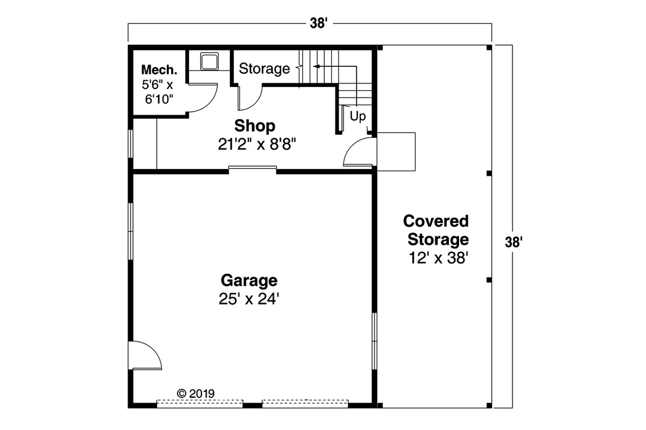 Craftsman House Plan - 85093 - 1st Floor Plan