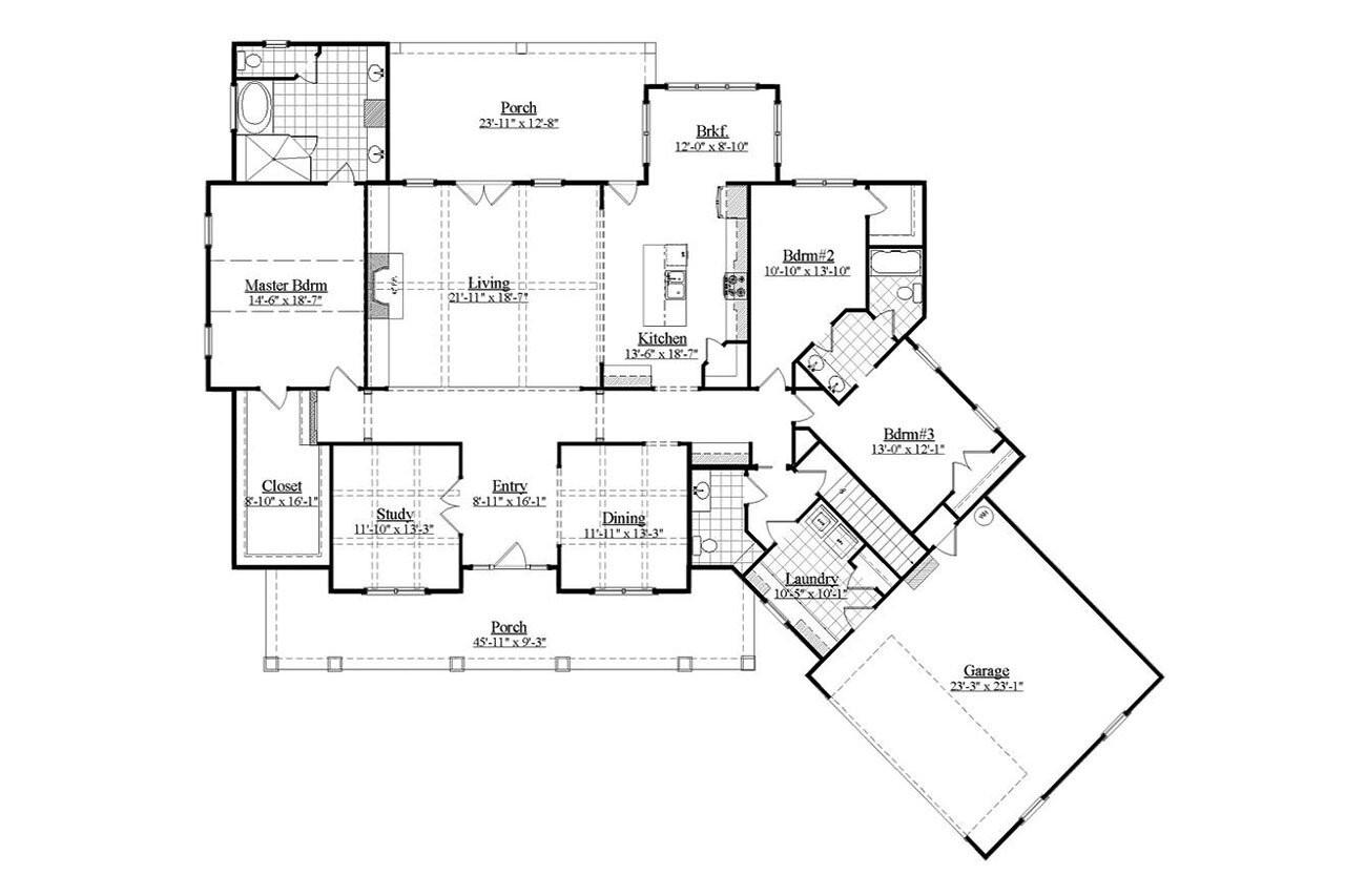 Country House Plan - Cooperbride 85439 - 1st Floor Plan