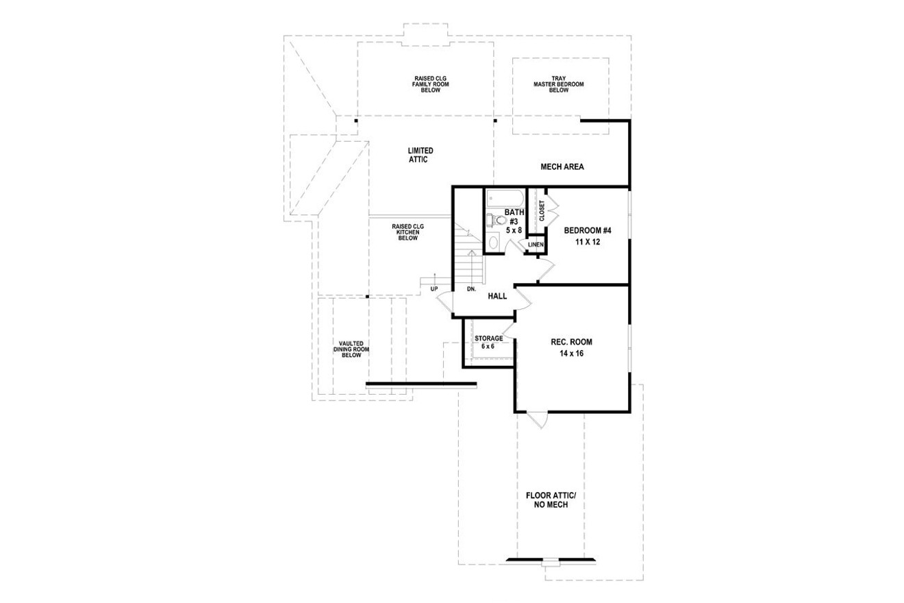 Secondary Image - European House Plan - 85553 - 2nd Floor Plan
