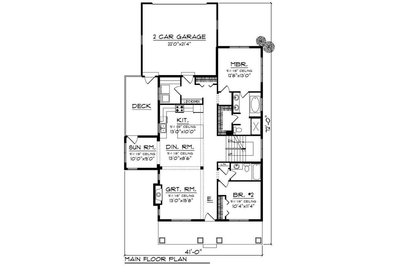 Country House Plan - 85628 - 1st Floor Plan