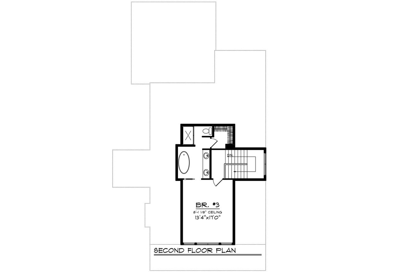 Secondary Image - Country House Plan - 85628 - 2nd Floor Plan