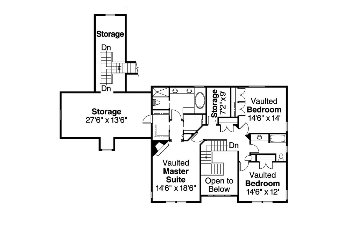 Secondary Image - Country House Plan - Eganville 86165 - 2nd Floor Plan