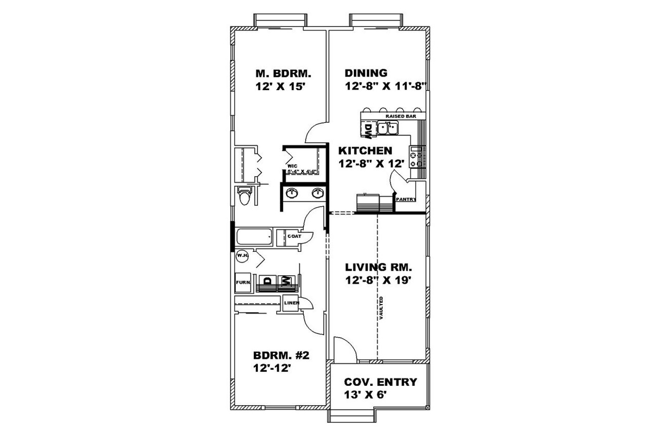 Craftsman House Plan - 86254 - 1st Floor Plan