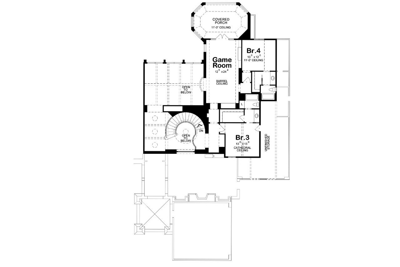 Secondary Image - European House Plan - Ashwood Manor II 86286 - 2nd Floor Plan