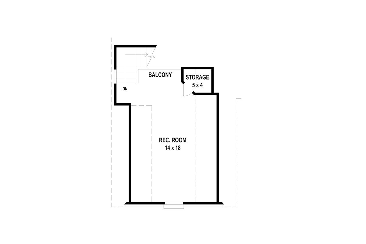 Secondary Image - European House Plan - 86320 - 2nd Floor Plan