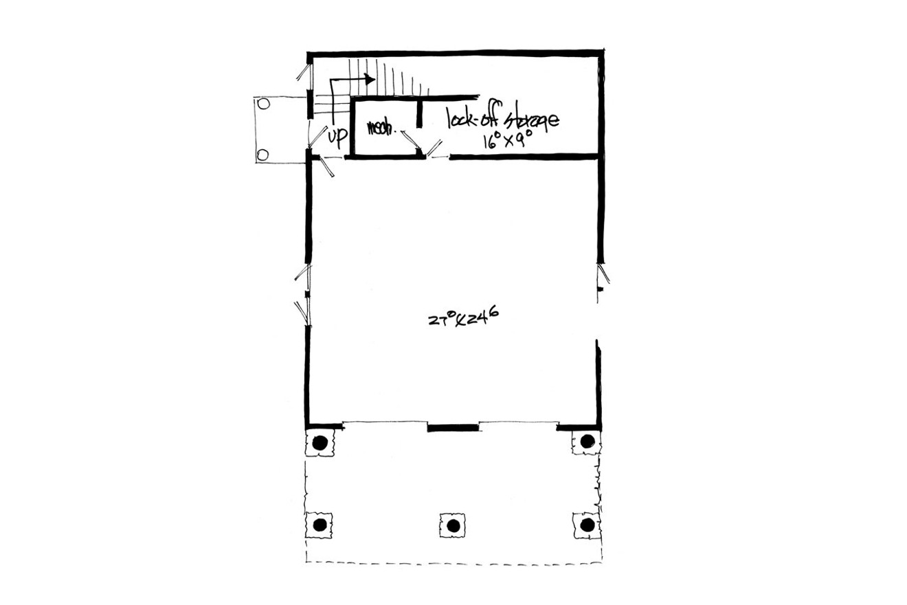 Secondary Image - Cottage House Plan - Bighorn 86634 - Basement Floor Plan