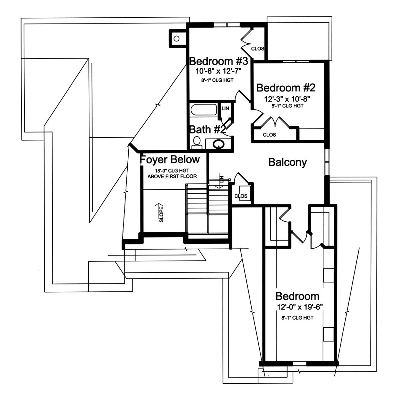 Secondary Image - Cape Cod House Plan - Regents Park 86663 - 2nd Floor Plan