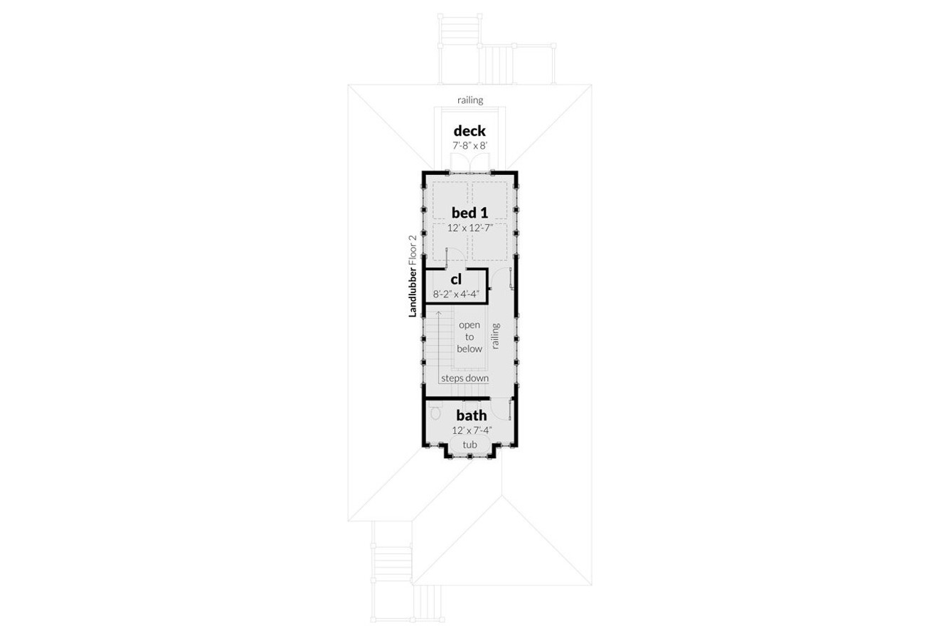 Secondary Image - Cape Cod House Plan - Landlubber 86878 - 2nd Floor Plan