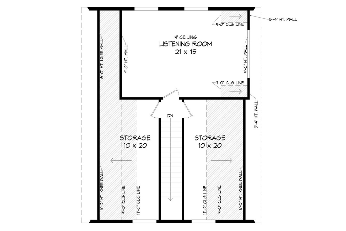 Secondary Image - Traditional House Plan - Bear Creek Pass 87051 - 2nd Floor Plan