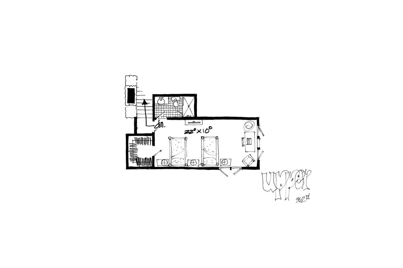 Secondary Image - Craftsman House Plan - Red Wing 87255 - 2nd Floor Plan