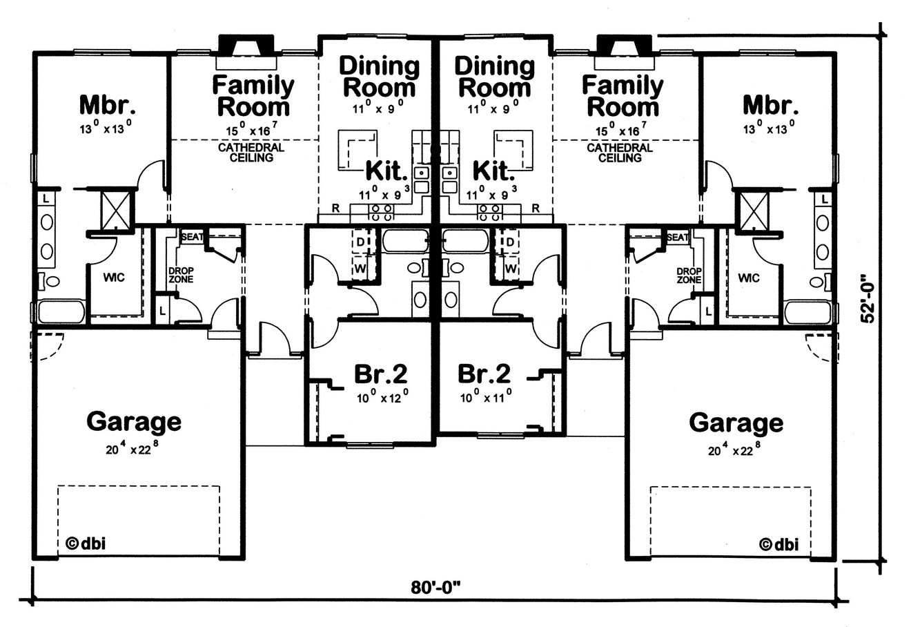 Traditional House Plan - North Brook 87390 - 1st Floor Plan