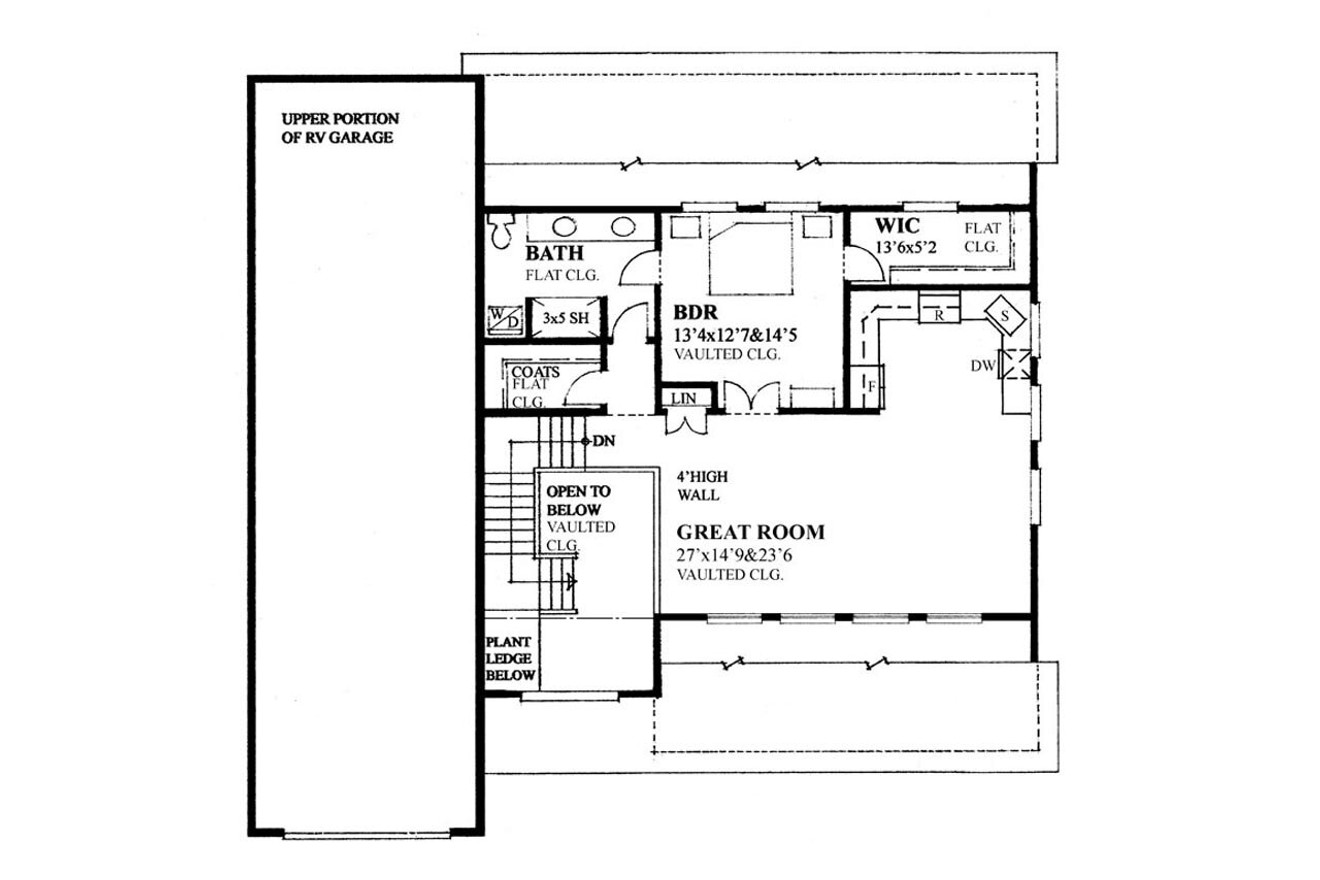 Secondary Image - Craftsman House Plan - 87573 - 2nd Floor Plan
