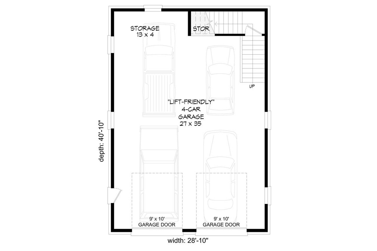 Traditional House Plan - Forney 87691 - 1st Floor Plan