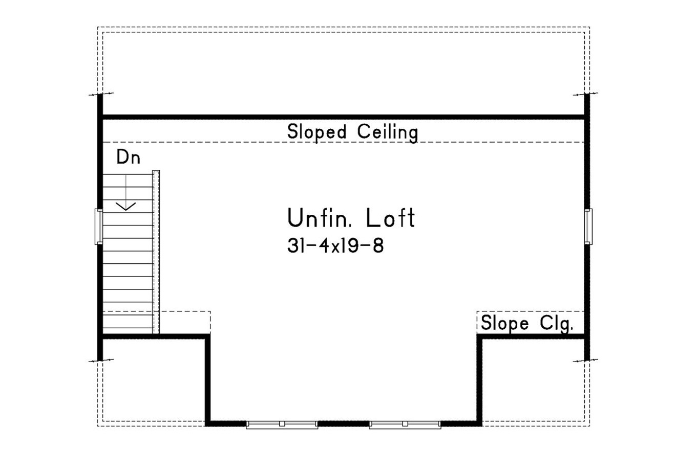 Secondary Image - Craftsman House Plan - 87715 - 2nd Floor Plan