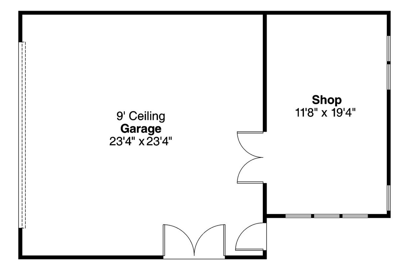 Craftsman House Plan - 87989 - 1st Floor Plan