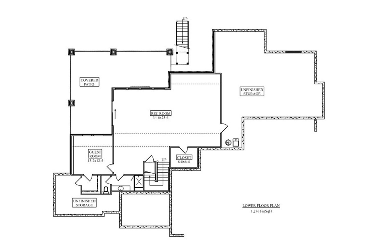 Modern House Plan - Fury 88068 - Basement Floor Plan