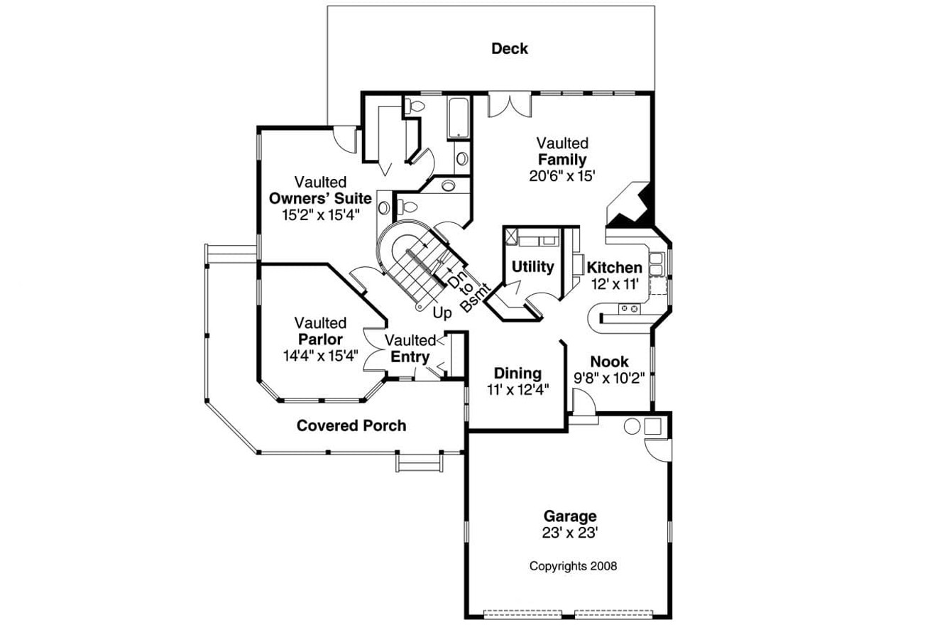 Country House Plan - Jasmine 88267 - 1st Floor Plan