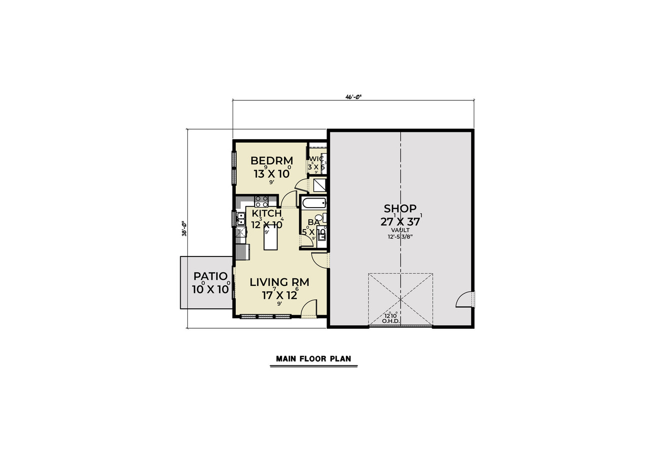 Craftsman House Plan - 88305 - 1st Floor Plan