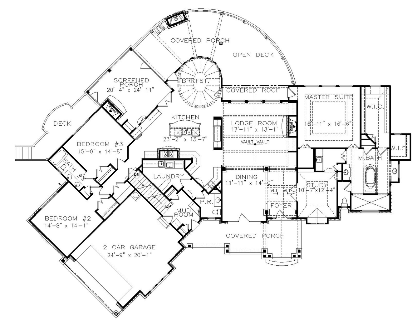 Craftsman House Plan - Amicalola Cottage 88537 - 1st Floor Plan