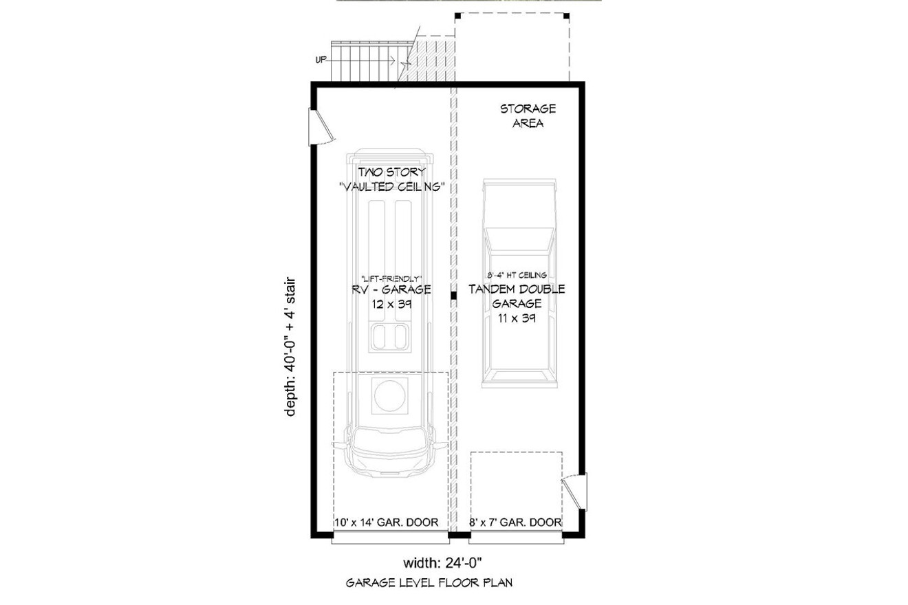 Contemporary House Plan - 88919 - 1st Floor Plan