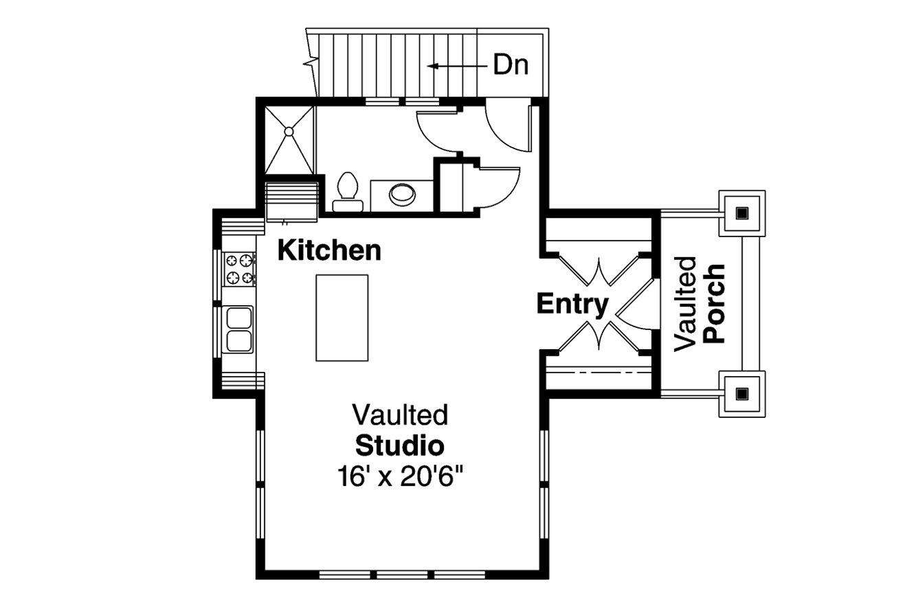 Secondary Image - Craftsman House Plan - 89110 - 2nd Floor Plan