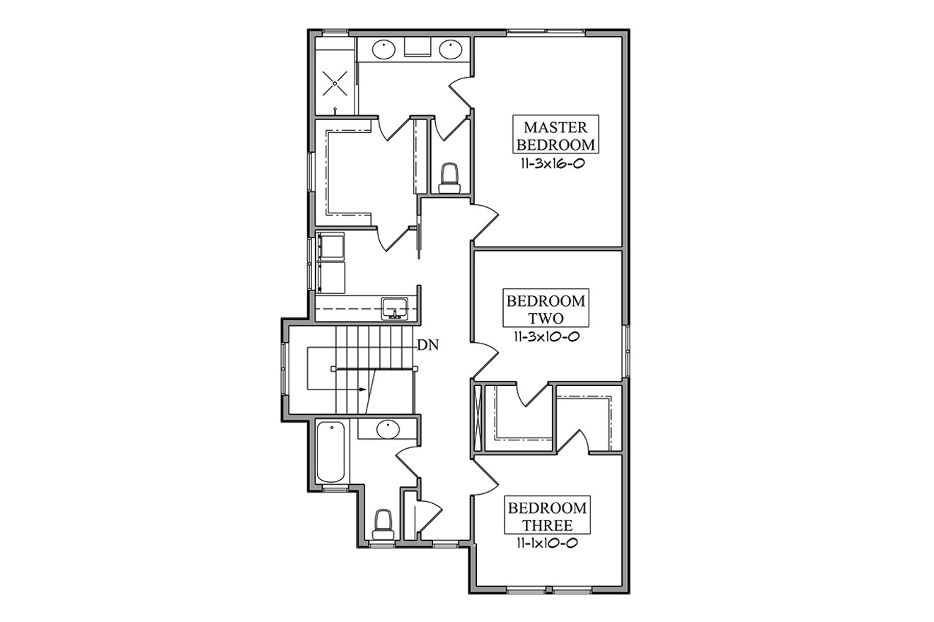 Farmhouse House Plan - Bridgeport 89125 - 2nd Floor Plan