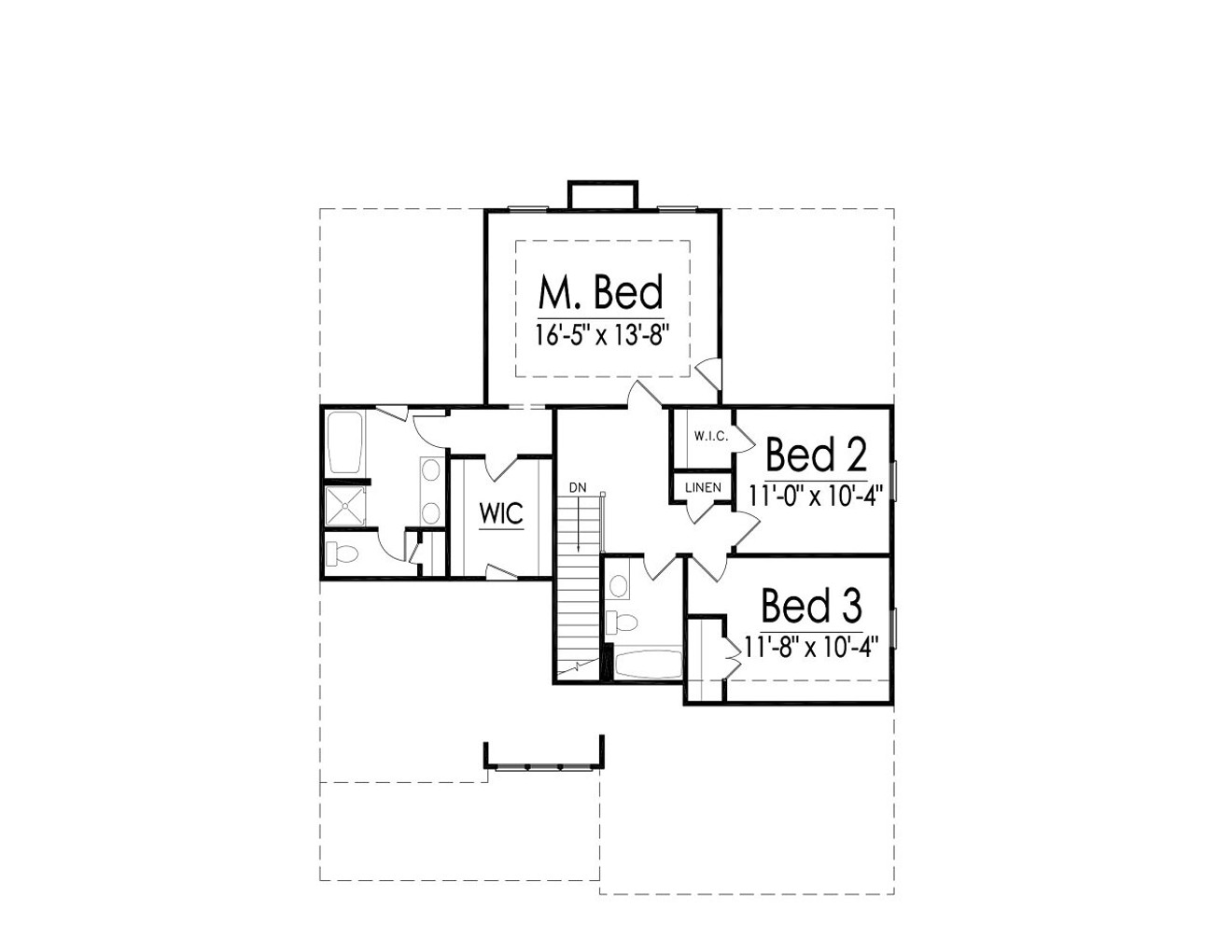 Secondary Image - Bungalow House Plan - 89353 - 2nd Floor Plan