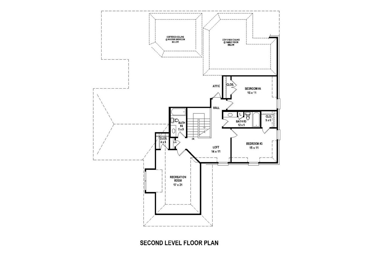 Secondary Image - Southern House Plan - 89393 - 2nd Floor Plan