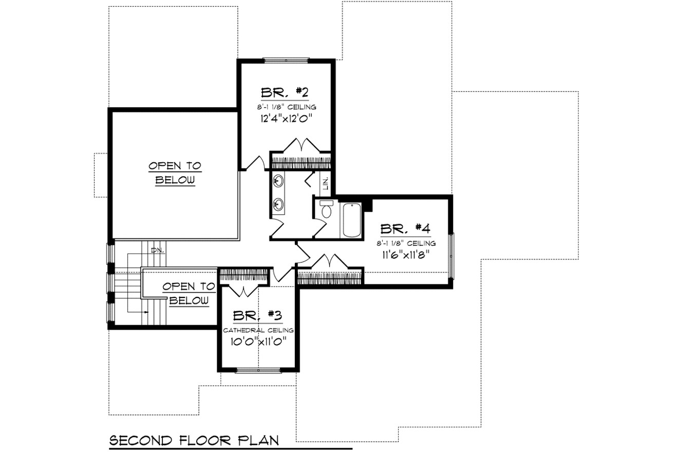 Secondary Image - Traditional House Plan - 89533 - 2nd Floor Plan