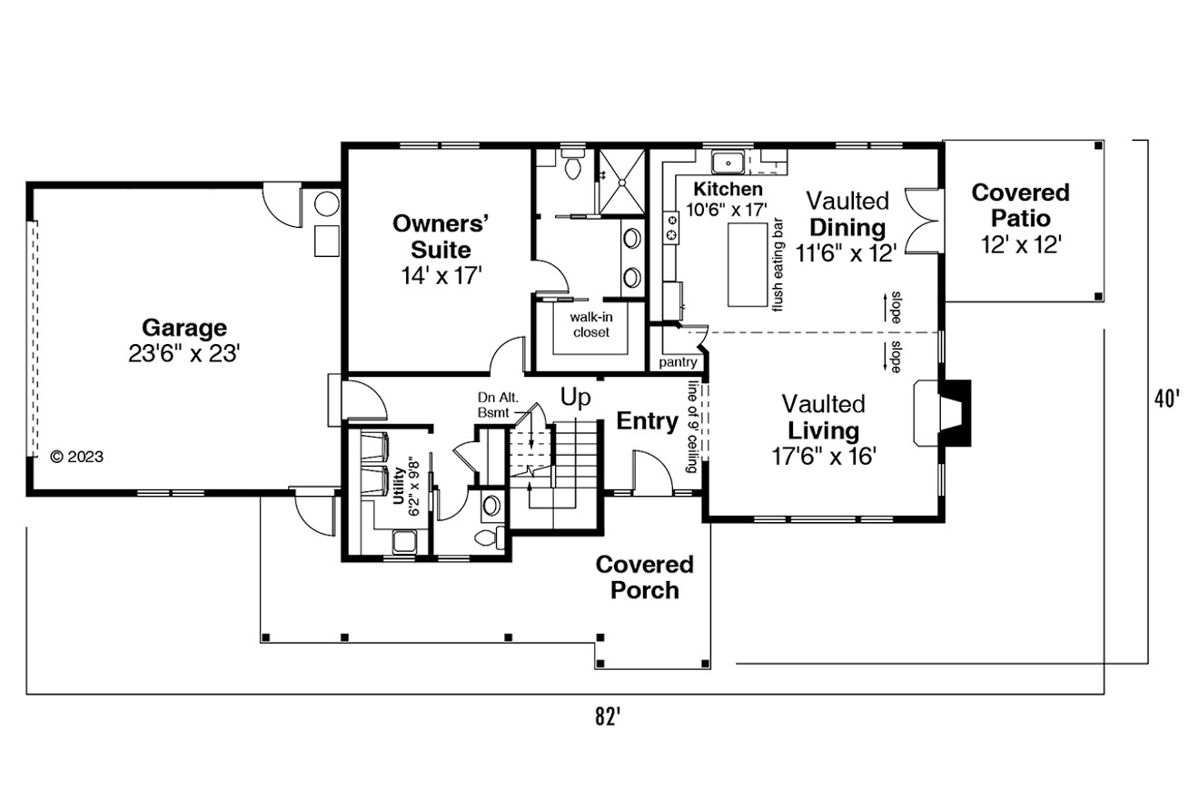 Country House Plan - Fairhaven 90311 - 1st Floor Plan