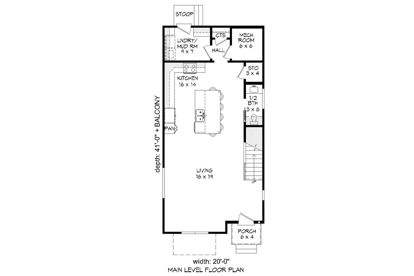 Modern House Plan - Shephard Deluxe 90734 - 1st Floor Plan