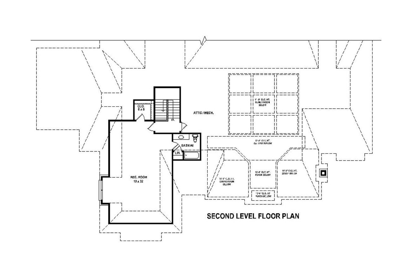 Secondary Image - Classic House Plan - 91174 - 2nd Floor Plan