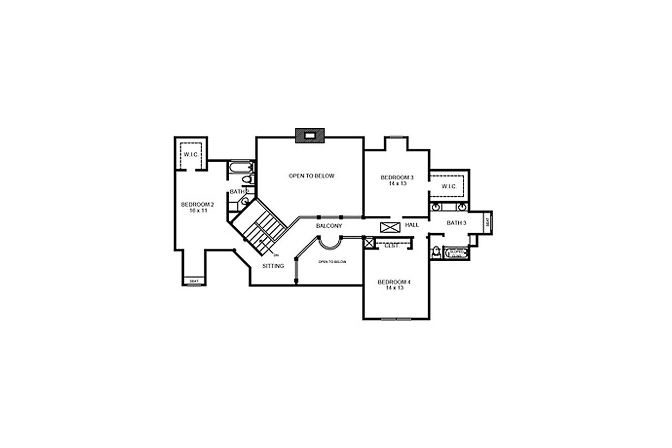 Secondary Image - European House Plan - Garrison 91222 - 2nd Floor Plan