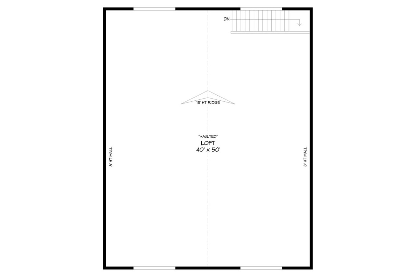 Secondary Image - Traditional House Plan - Bottle Bay 91617 - 2nd Floor Plan
