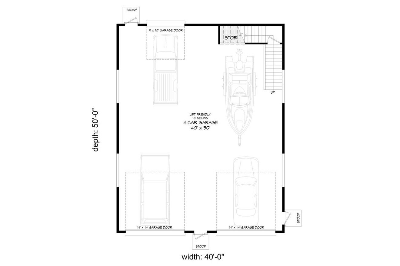 Traditional House Plan - Bottle Bay 91617 - 1st Floor Plan