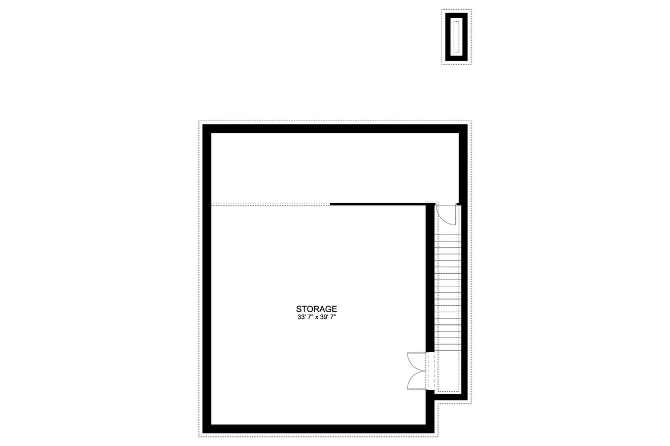 Bungalow House Plan - Cummings 91555 - Basement Floor Plan
