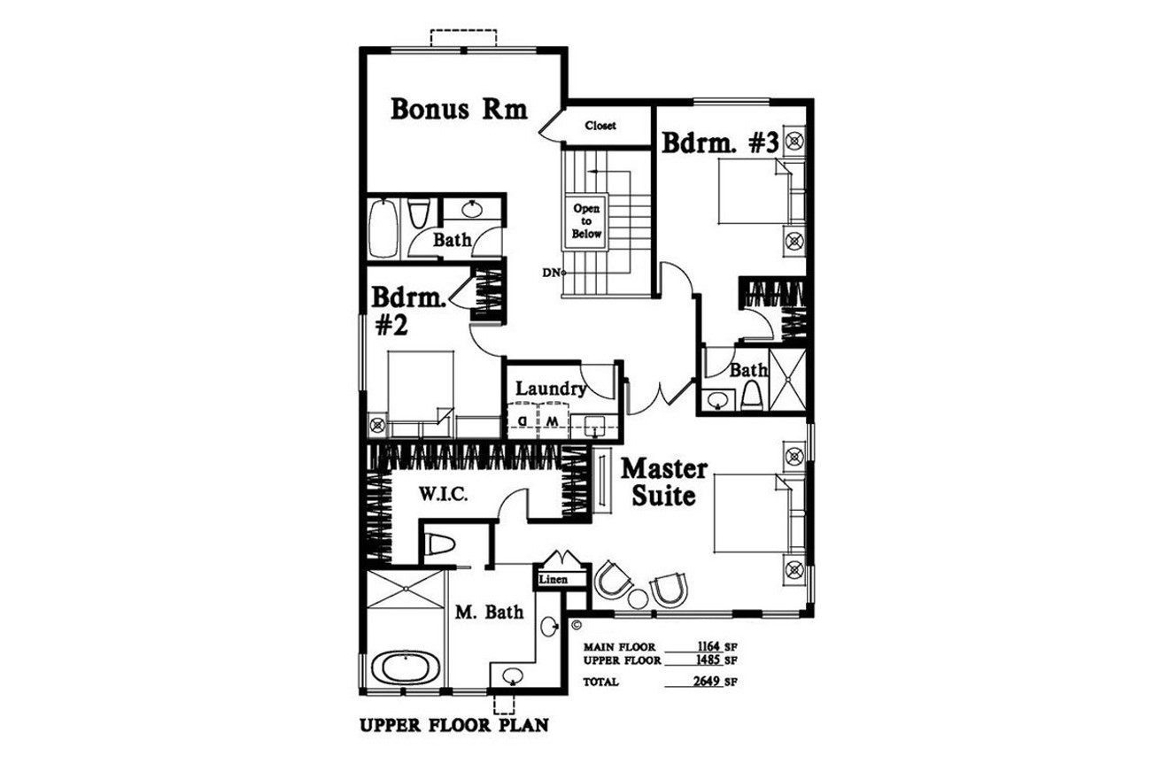 Modern House Plan - 91769 - 2nd Floor Plan