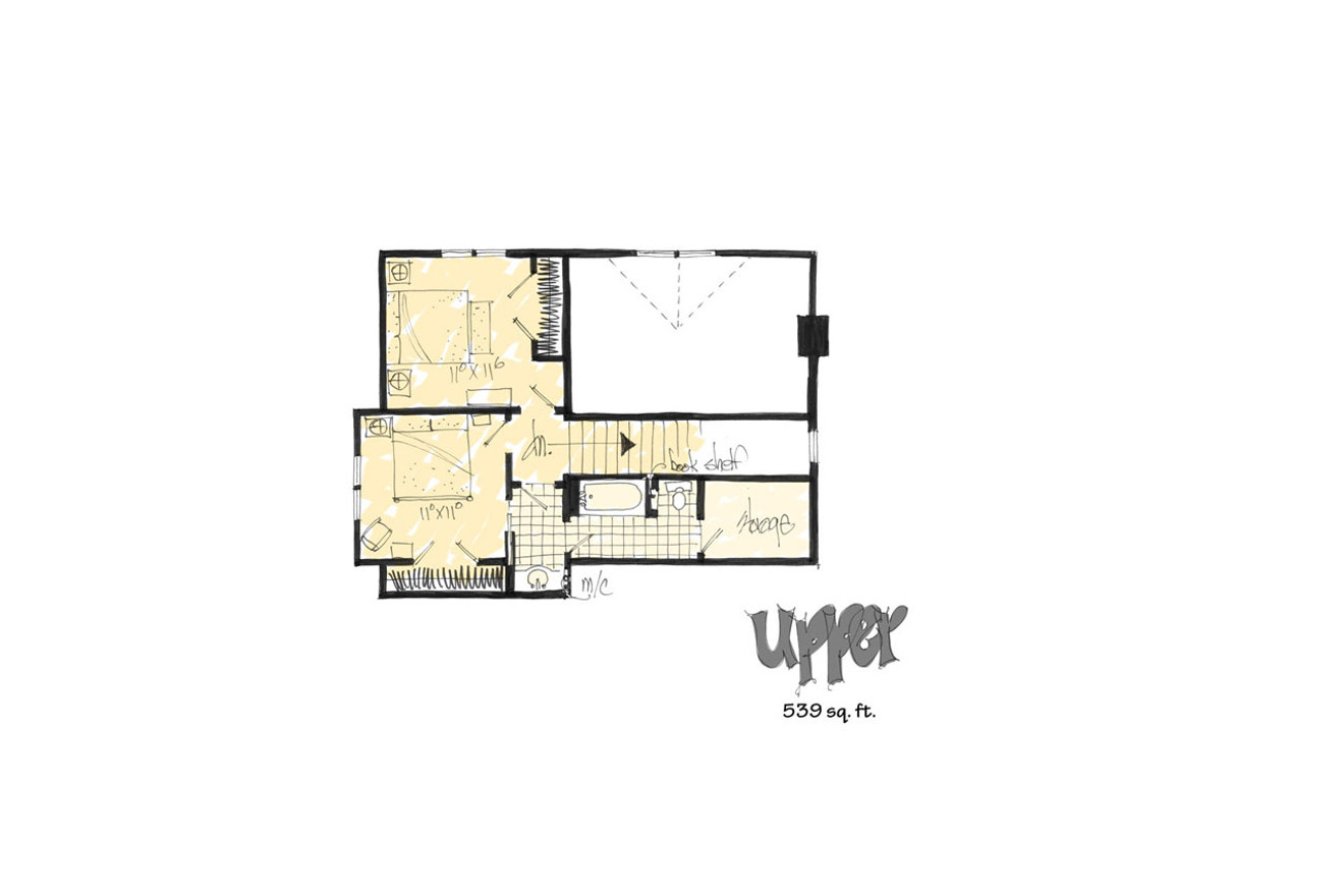 Secondary Image - Country House Plan - Fall River 92064 - 2nd Floor Plan