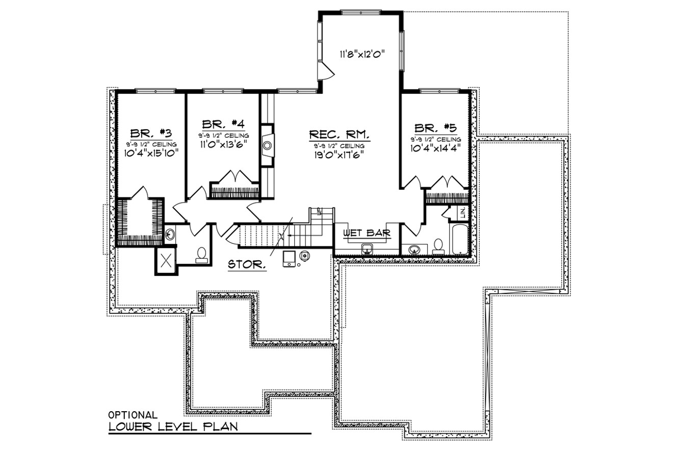 Secondary Image - Farmhouse House Plan - 92237 - Basement Floor Plan