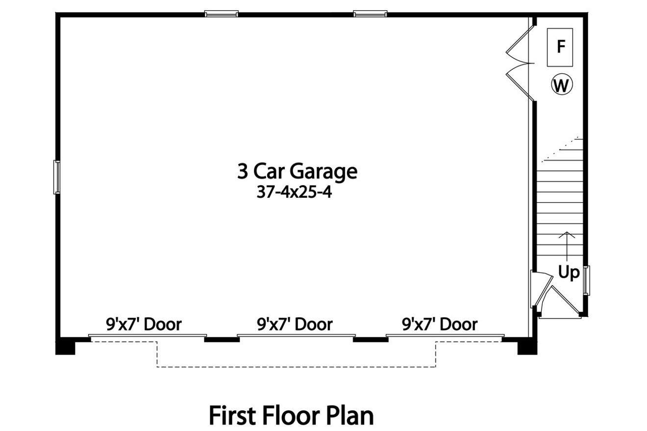 Traditional House Plan - 92241 - 1st Floor Plan