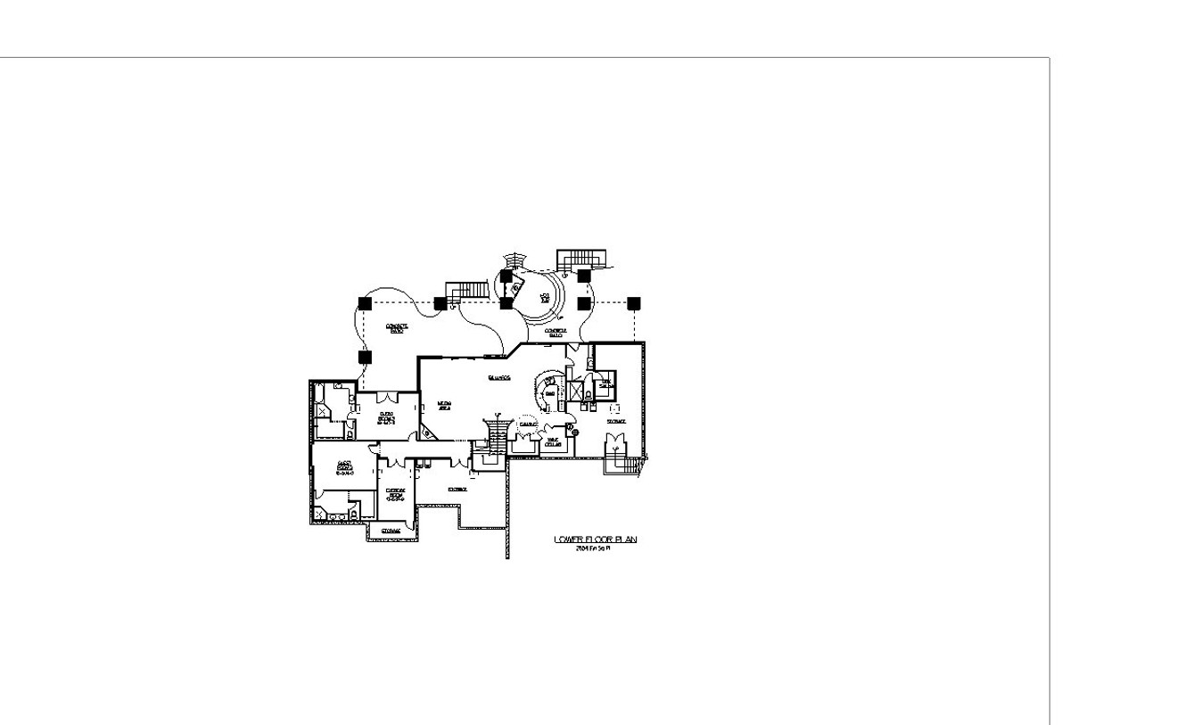 Craftsman House Plan - Blackstone 92302 - Basement Floor Plan