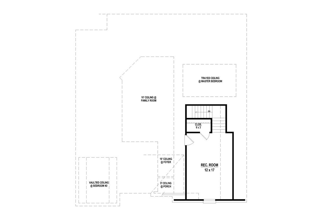 Secondary Image - European House Plan - 92730 - 2nd Floor Plan