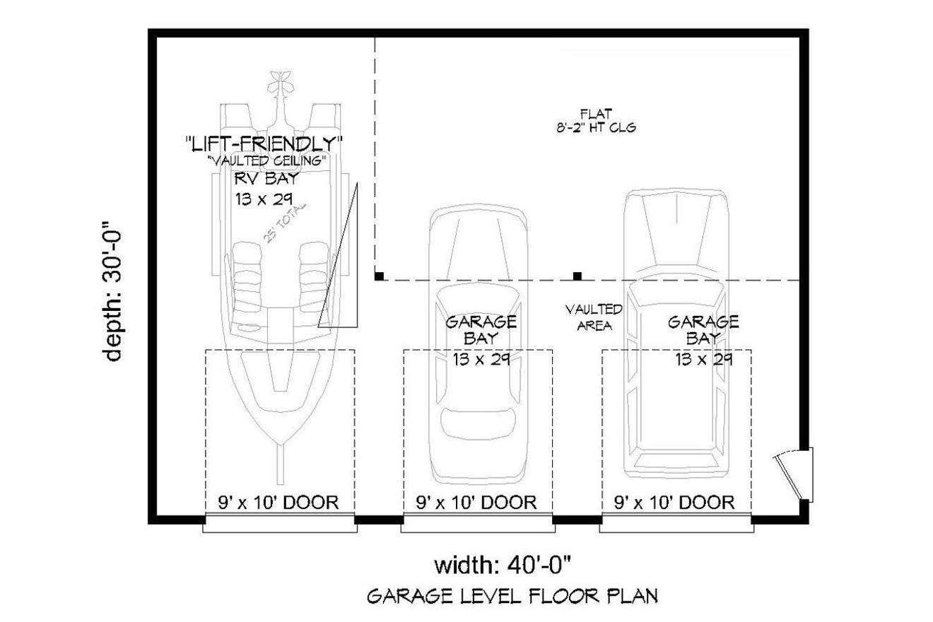 Contemporary House Plan - Santolla 92858 - 1st Floor Plan