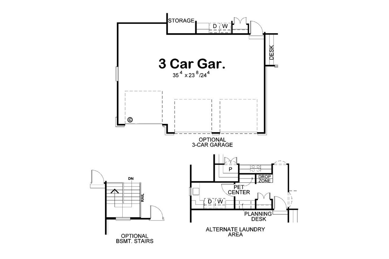 Craftsman House Plan - Neeson 93000 - Optional Floor Plan